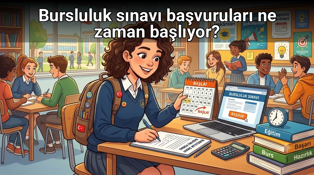 Bursluluk sınavı başvuruları ne zaman başlıyor?